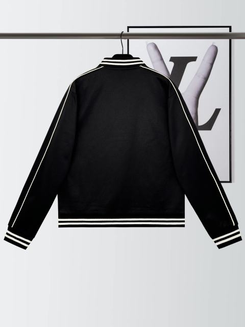 1:1 quality version Reversible Plain Knit Baseball Jacket