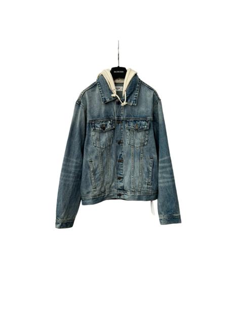 1:1 quality version Fake Two-piece Hooded Denim Jacket 28491828
