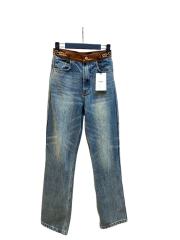 1:1 quality version leather-edged decorative Jeans 28491916