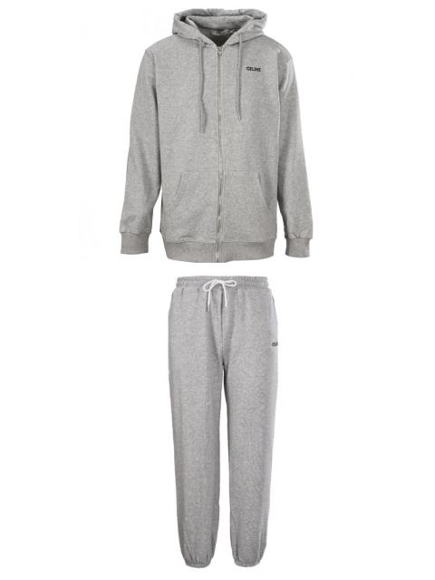 1:1 quality version basic letter embroidery zip-up hoodie & pants set 2 colors 28491938