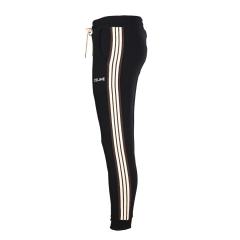 1:1 quality version side knitted ribbon embroidered logo tapered Pants 28491915