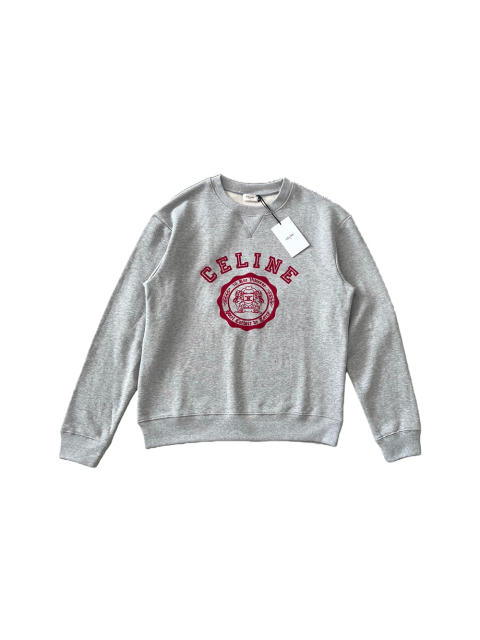 Flocked Print Crewneck Pullover Sweatshirt 2 colors 28496849