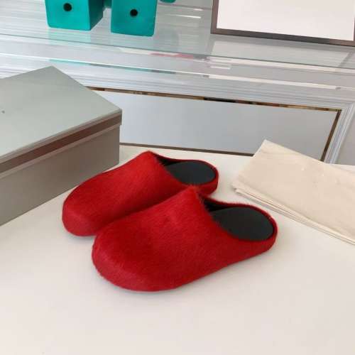 M@rni Sabot Slides Red
