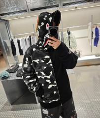 [Best Quality] 1:1 Bape Tiger Glow in the Dark Half Camo Hoodie