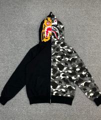 [Best Quality] 1:1 Bape Tiger Glow in the Dark Half Camo Hoodie