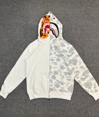 [Best Quality] 1:1 Bape Tiger Glow in the Dark Half Camo Hoodie