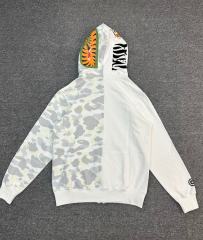 [Best Quality] 1:1 Bape Tiger Glow in the Dark Half Camo Hoodie
