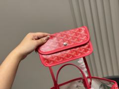 1:1 Top Quality Goyαrd Red Tote Bag