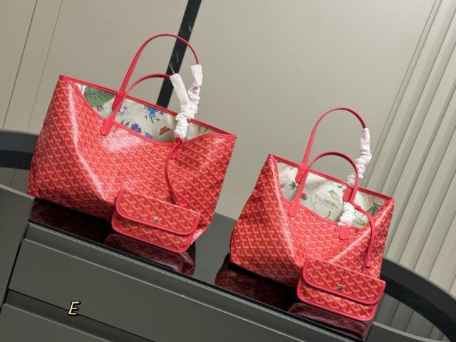1:1 Top Quality Goyαrd Red Tote Bag