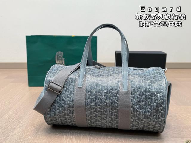 [1:1 Top Quality] Goyαrd Duffle Bag Black (Mid Size)