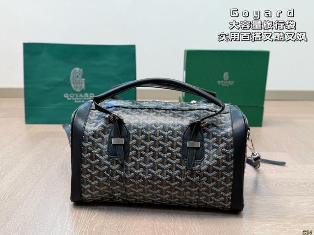 [1:1 Top Quality] Goyαrd Duffle Bag Black (Small Size)