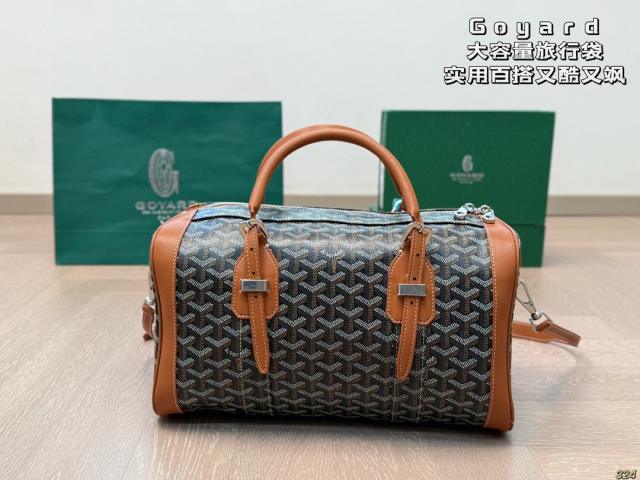 [1:1 Top Quality] Goyαrd Duffle Bag Black (Small Size)