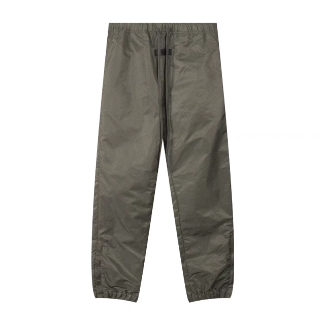 1:1 quality version Side-zip nylon woven drawstring pants 2 colors