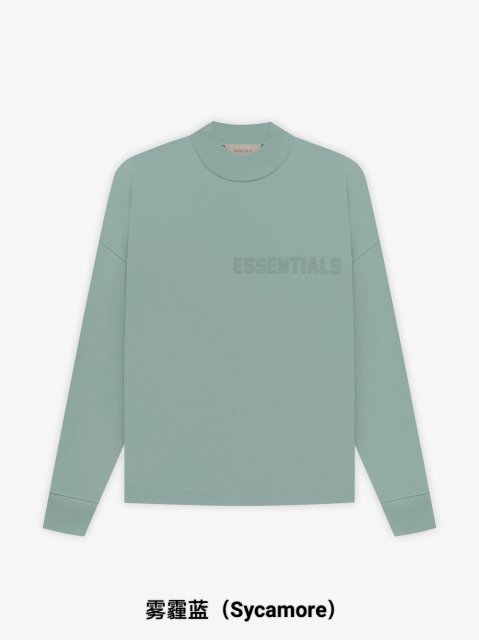 1:1 quality version 27968555 Stereoscopic Silicone Letter Long Sleeve T-Shirt 6 colors