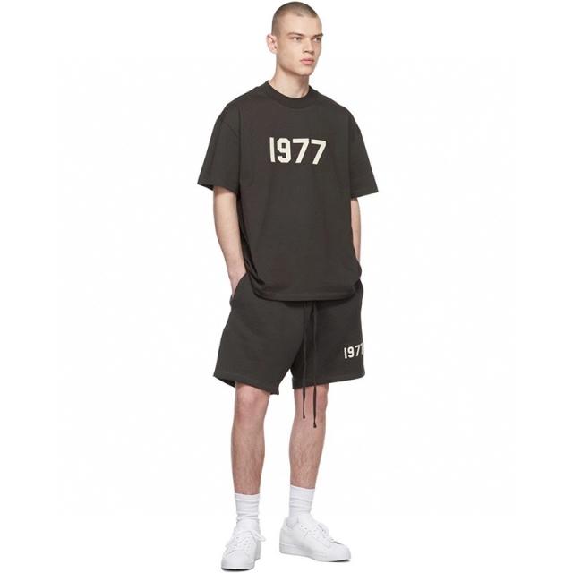 1:1 quality version 1977 Flocked Printed Shorts 4 colors