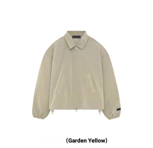 1:1 quality version Solid Color Zipper Pleated Pilot Thin Jacket 3 colors