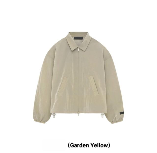 1:1 quality version Solid Color Zipper Pleated Pilot Thin Jacket 3 colors