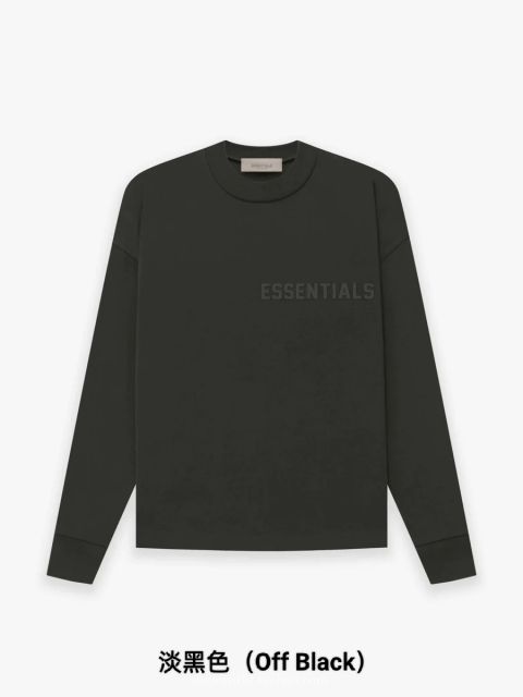 1:1 quality version 27968555 Stereoscopic Silicone Letter Long Sleeve T-Shirt 6 colors