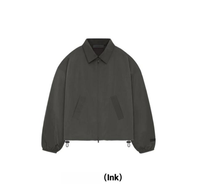 1:1 quality version Solid Color Zipper Pleated Pilot Thin Jacket 3 colors