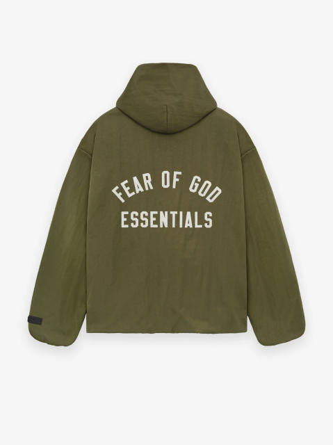 1:1 quality version Patch embroidered monogrammed logo hooded jacket 2 colors