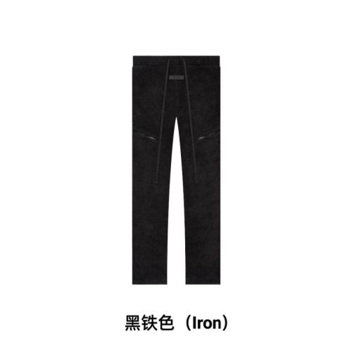 1:1 quality version Labeled LOGO lamb wool shagreen thickened warm pants 3 colors
