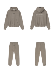 [Big & Tall for weights up to 220 lbs]1:1 quality version 3D Metal Logo Fleece Hoodie & Sweatpants Set 3 colors 28529877