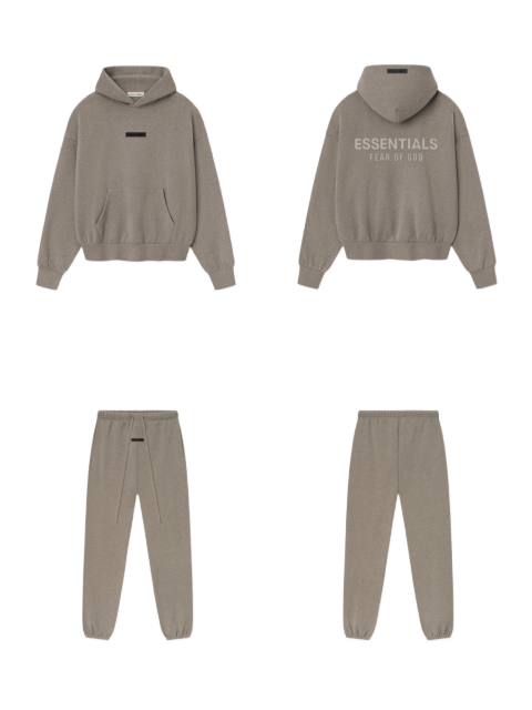[Big & Tall for weights up to 220 lbs]1:1 quality version 3D Metal Logo Fleece Hoodie & Sweatpants Set 3 colors 28529877
