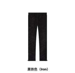 1:1 quality version Labeled LOGO lamb wool shagreen thickened warm pants 3 colors