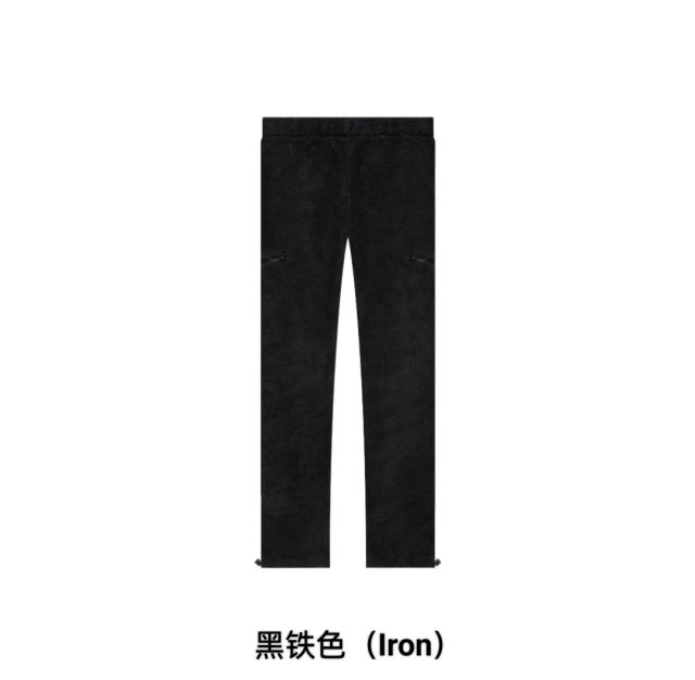 1:1 quality version Labeled LOGO lamb wool shagreen thickened warm pants 3 colors