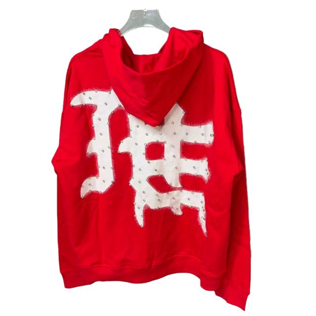 Diamond Letter Zipper Hoodie 2 colors 28549912