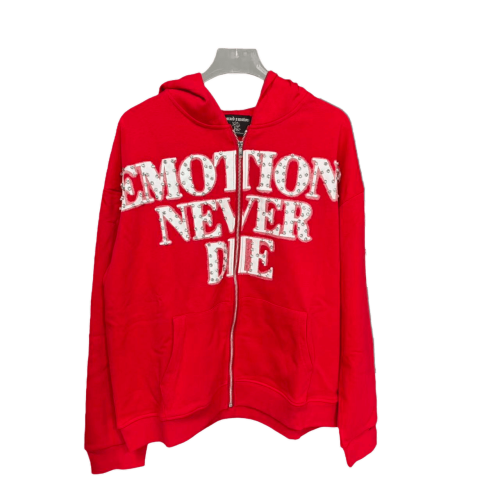 Diamond Letter Zipper Hoodie 2 colors 28549912