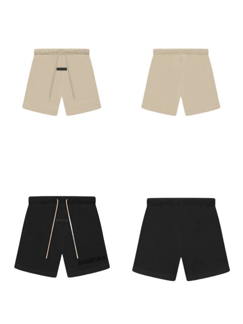 1:1 quality version 27968496 Dimensional Silicone Letter Logo Shorts 2 colors