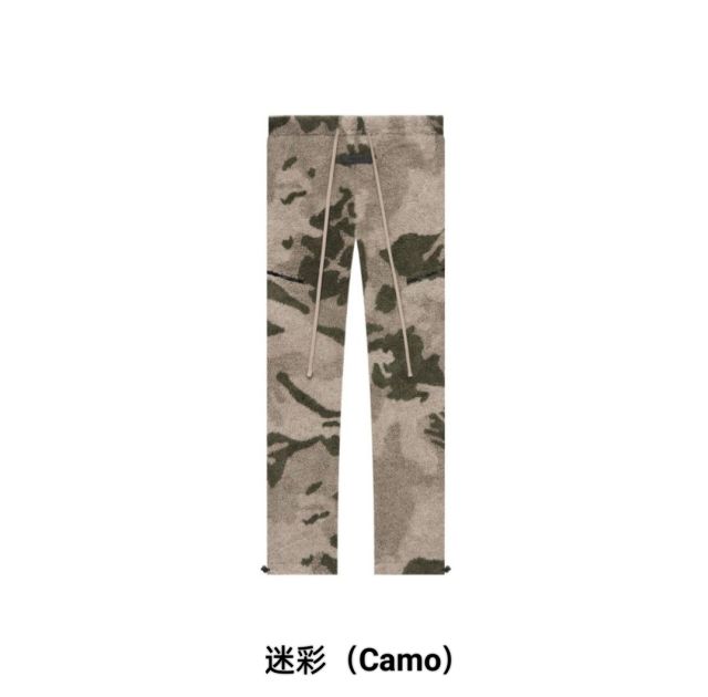 1:1 quality version Labeled LOGO lamb wool shagreen thickened warm pants 3 colors
