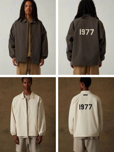 1:1 quality version Flocked Letter Logo Coach Jacket