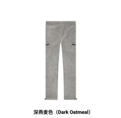 1:1 quality version Labeled LOGO lamb wool shagreen thickened warm pants 3 colors