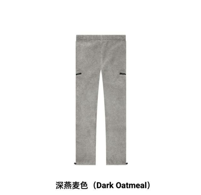 1:1 quality version Labeled LOGO lamb wool shagreen thickened warm pants 3 colors