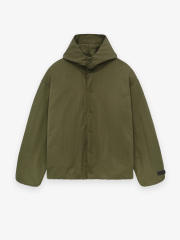 1:1 quality version Patch embroidered monogrammed logo hooded jacket 2 colors