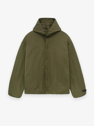 1:1 quality version Patch embroidered monogrammed logo hooded jacket 2 colors