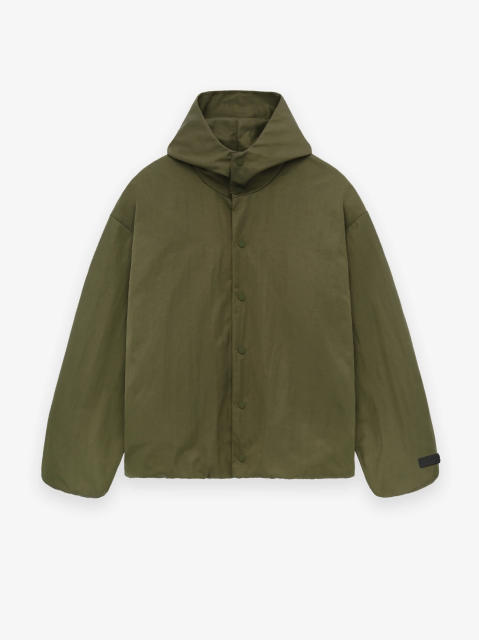 1:1 quality version Patch embroidered monogrammed logo hooded jacket 2 colors