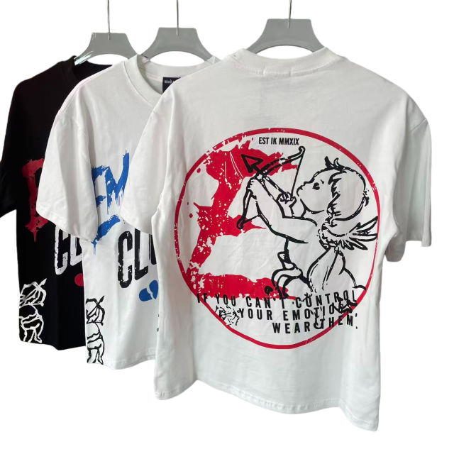 Slogan Angel Print Tee 2 colors 28572178