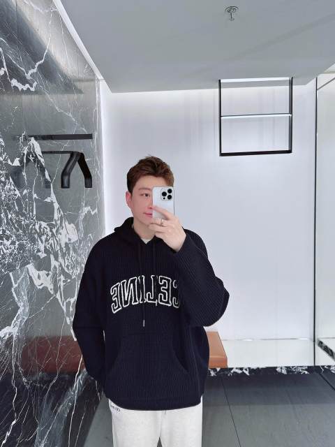 1:1 quality version 28471240 Openwork Letter Embroidered Sweater Hoodie