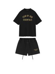 1:1 quality version BACK TO SCHOOL Collection Letter Print Tee &  Shorts Set 4colors
