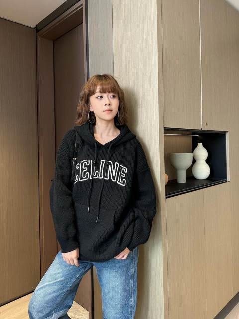 1:1 quality version 28471240 Openwork Letter Embroidered Sweater Hoodie