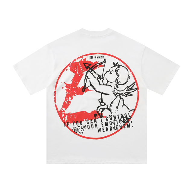 Slogan Angel Print Tee 2 colors 28572178