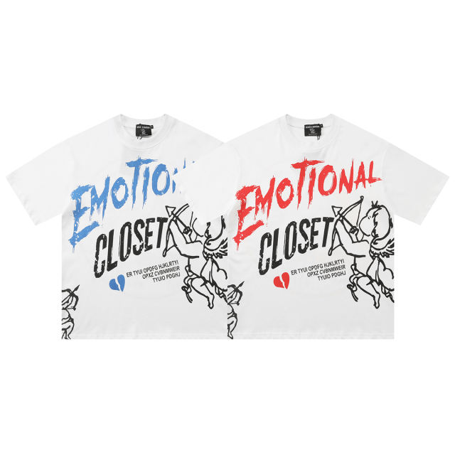 Slogan Angel Print Tee 2 colors 28572178