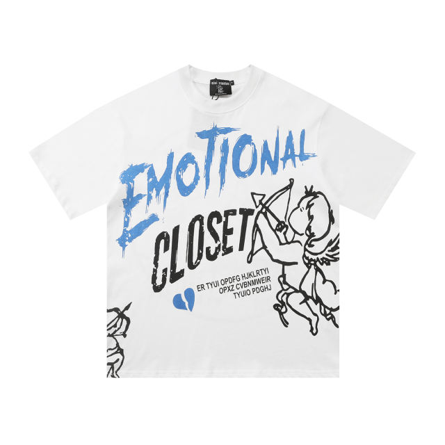 Slogan Angel Print Tee 2 colors 28572178