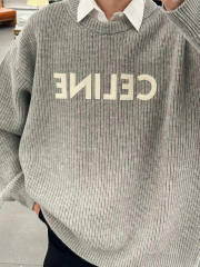 1:1 quality version Patchwork Embroidered Sweater 2 colors 28478693