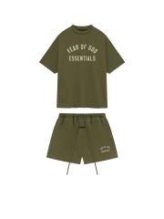 1:1 quality version BACK TO SCHOOL Collection Letter Print Tee &  Shorts Set 4colors