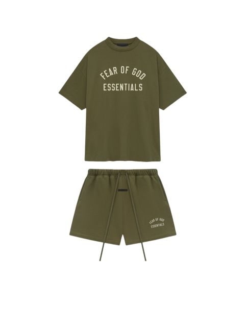 1:1 quality version BACK TO SCHOOL Collection Letter Print Tee &  Shorts Set 4colors