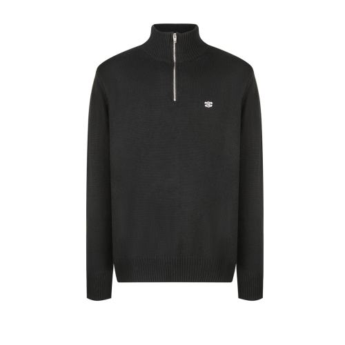 1:1 quality version embroidered zipper polo sweater 2 colors 28480918